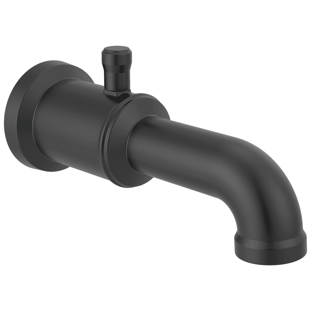 BroderickE Diverter Tub Spout - Matte Black by Delta Faucet