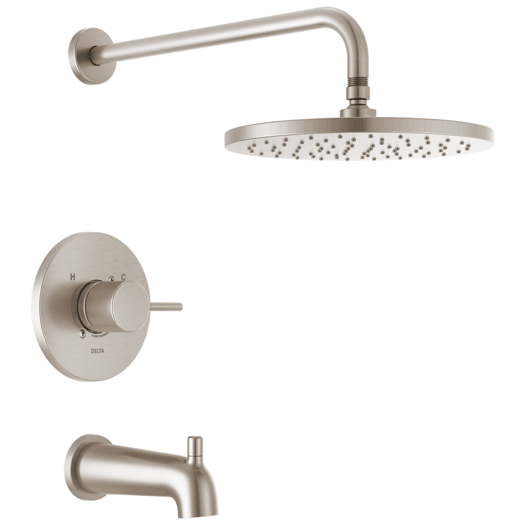 ModernE Monitor 14 Series Tub & Shower Trim - Spotshield Brushed Nickel by Delta Faucet