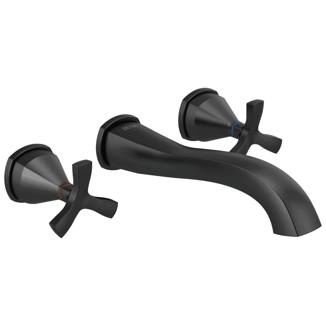 Delta Faucet Stryke Wall Mounted Lav - Matte Black by Delta Faucet
