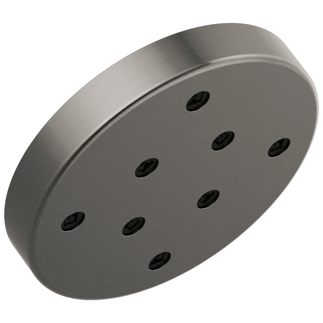 Delta Faucet Universal Showering Components H2Okinetic Single-Setting Metal Raincan Shower Head - Lumicoat Black Stainless by Delta Faucet