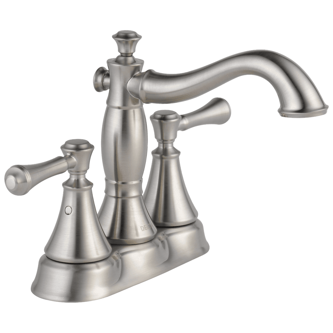 Delta Faucet CassidyE Two Handle Centerset Bathroom Faucet - Metal Pop-Up - Stainless by Delta Faucet