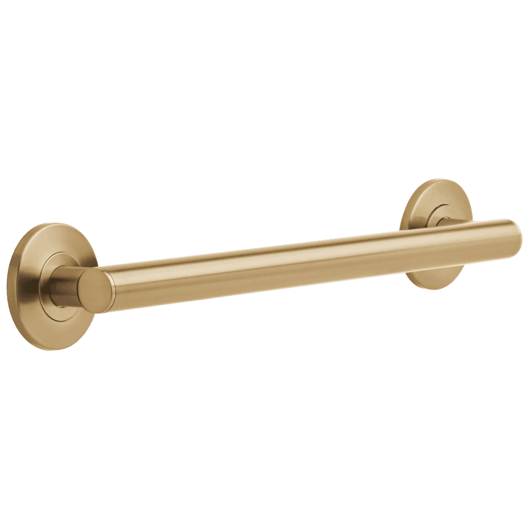 BathSafety 18'' Contemporary Decorative ADA Grab Bar - Champagne Bronze by Delta Faucet