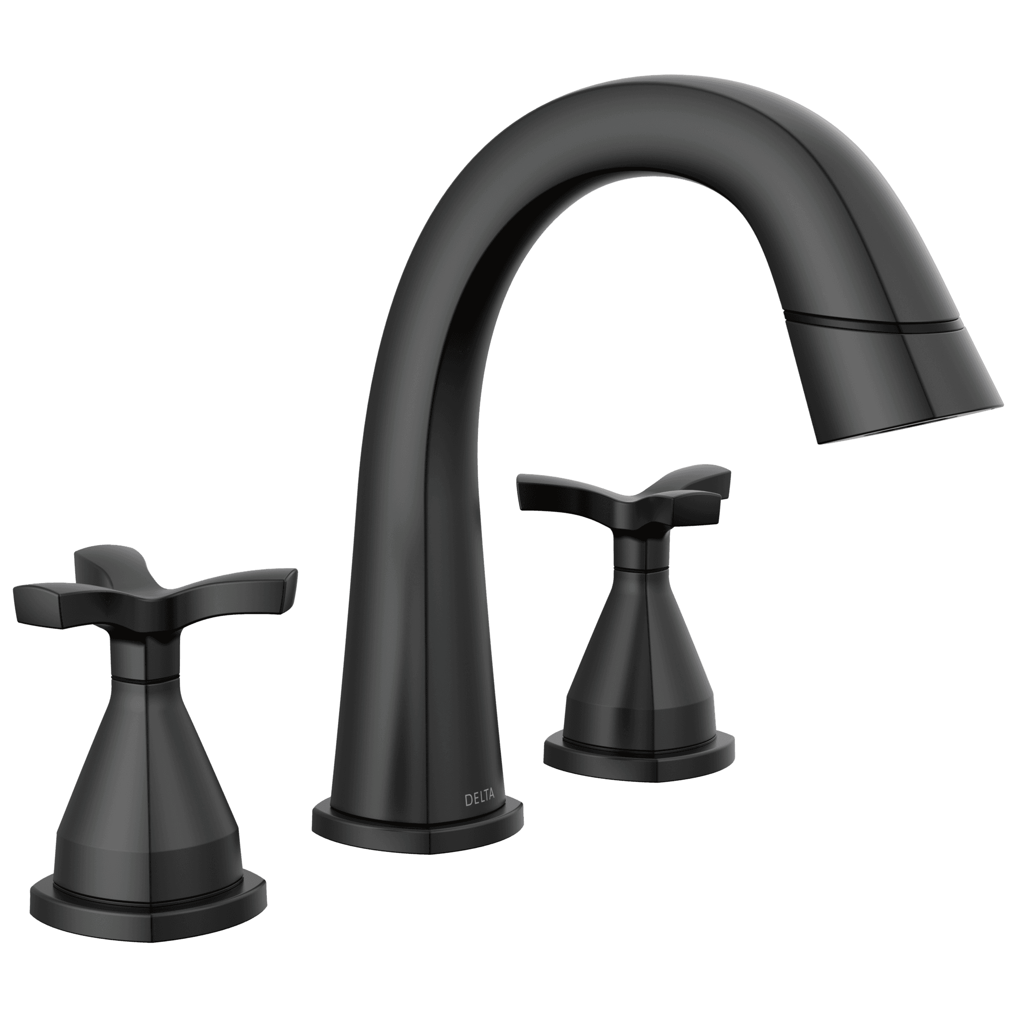 Delta Faucet Stryke Two Handle Widespread Pull Down Bathroom Faucet - Matte Black by Delta Faucet