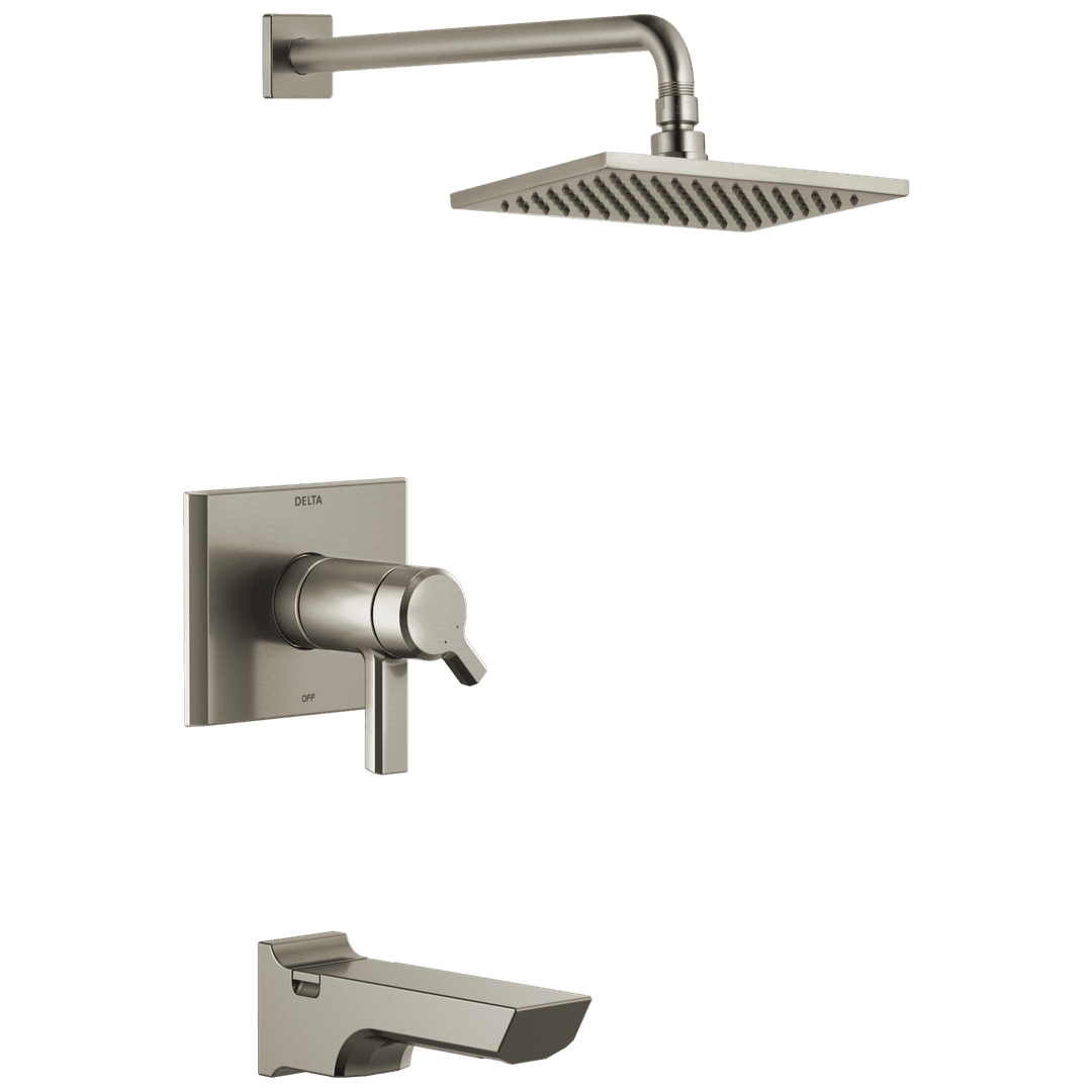 Delta Faucet Pivotale Tempassure 17T Series H2okinetictub & Shower Trim - Lumicoat Stainless by Delta Faucet