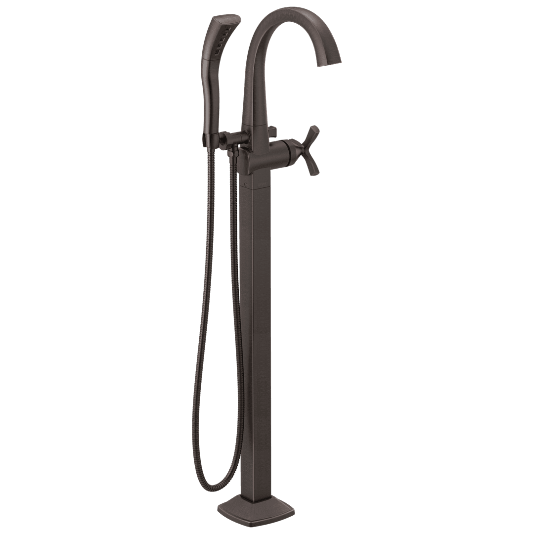 Delta Faucet Stryke Single Handle Floor Mount Tub Filler Trim - Venetian - Bronze by Delta Faucet