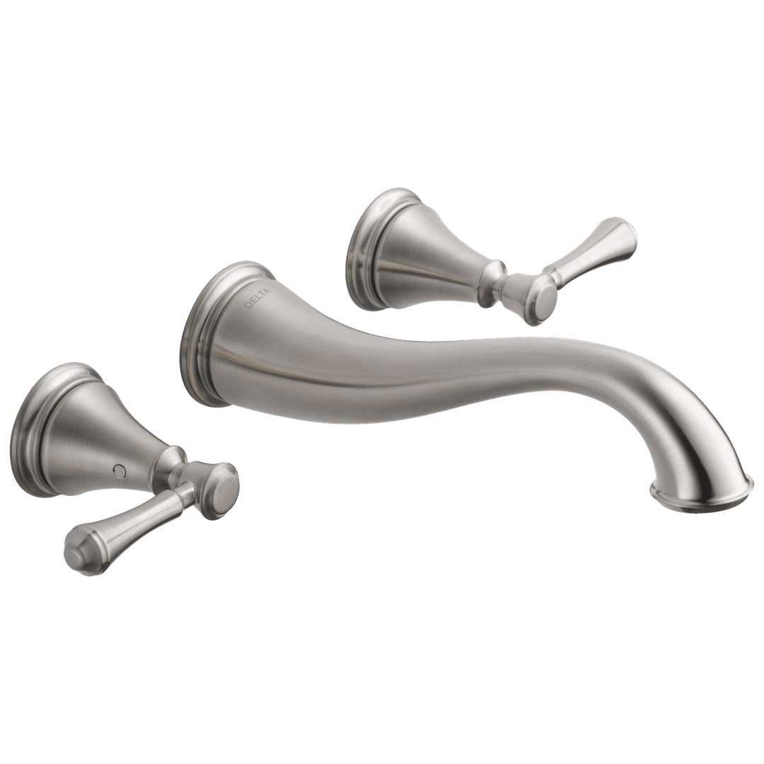 Delta Faucet CassidyE Two Handle Wall Mount Bathroom Faucet Trim - Stainless by Delta Faucet