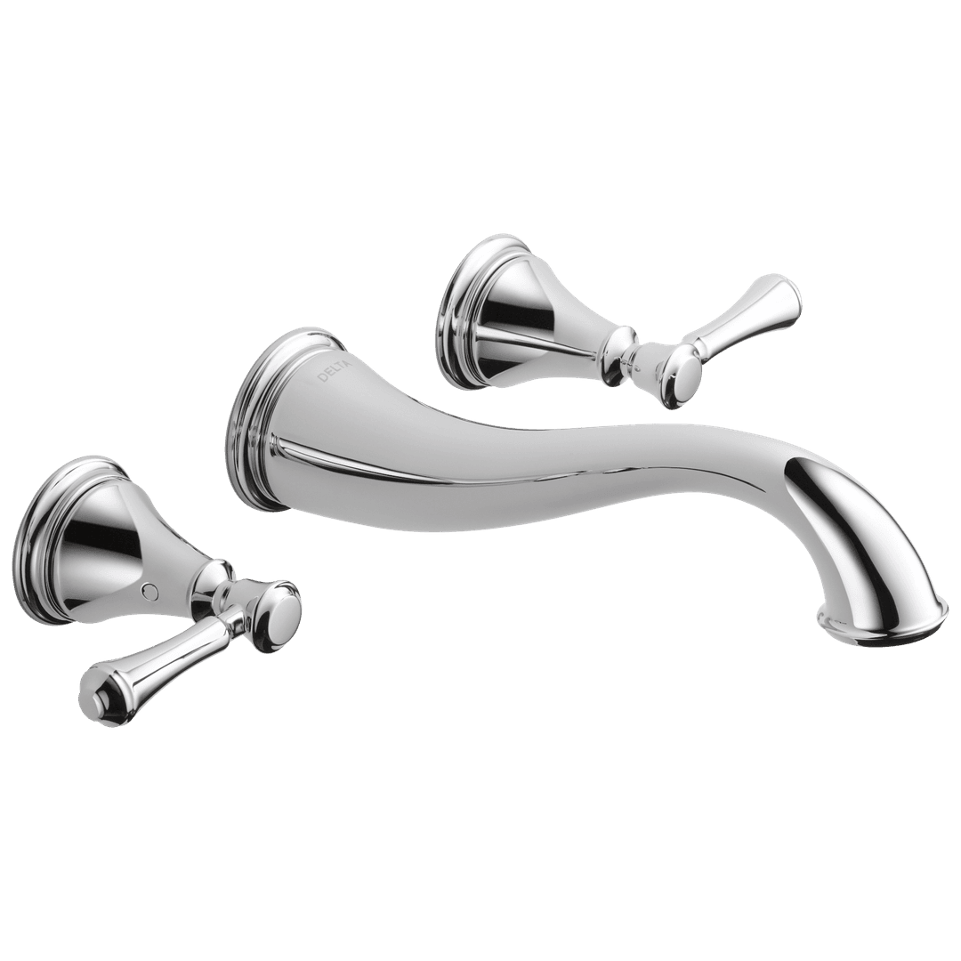 Delta Faucet CassidyE Two Handle Wall Mount Bathroom Faucet Trim - Chrome by Delta Faucet