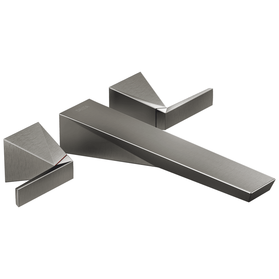 Delta Faucet TrillianE Wall Mount Tub Filler Trim - Lumicoat Black Stainless by Delta Faucet