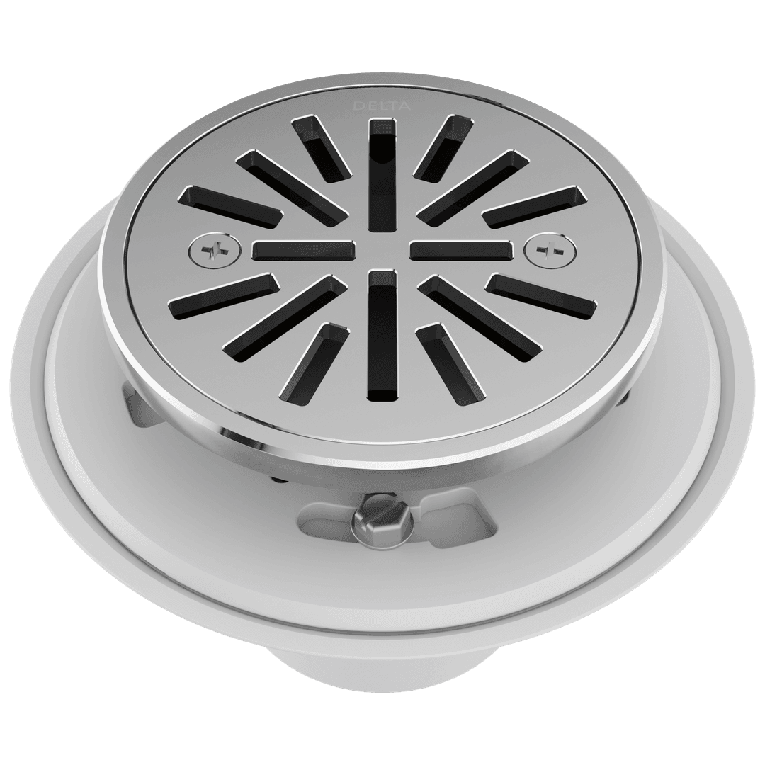 Delta Faucet Other 4'' Tile-In Round Shower Drain - Chrome by Delta Faucet