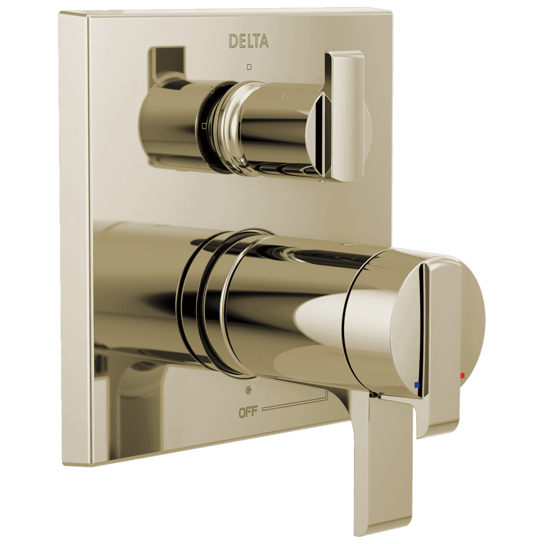 Ara Angular Modern TempAssure 17T Series Valve Trim with 3-Setting Integrated Diverter by Delta Faucet