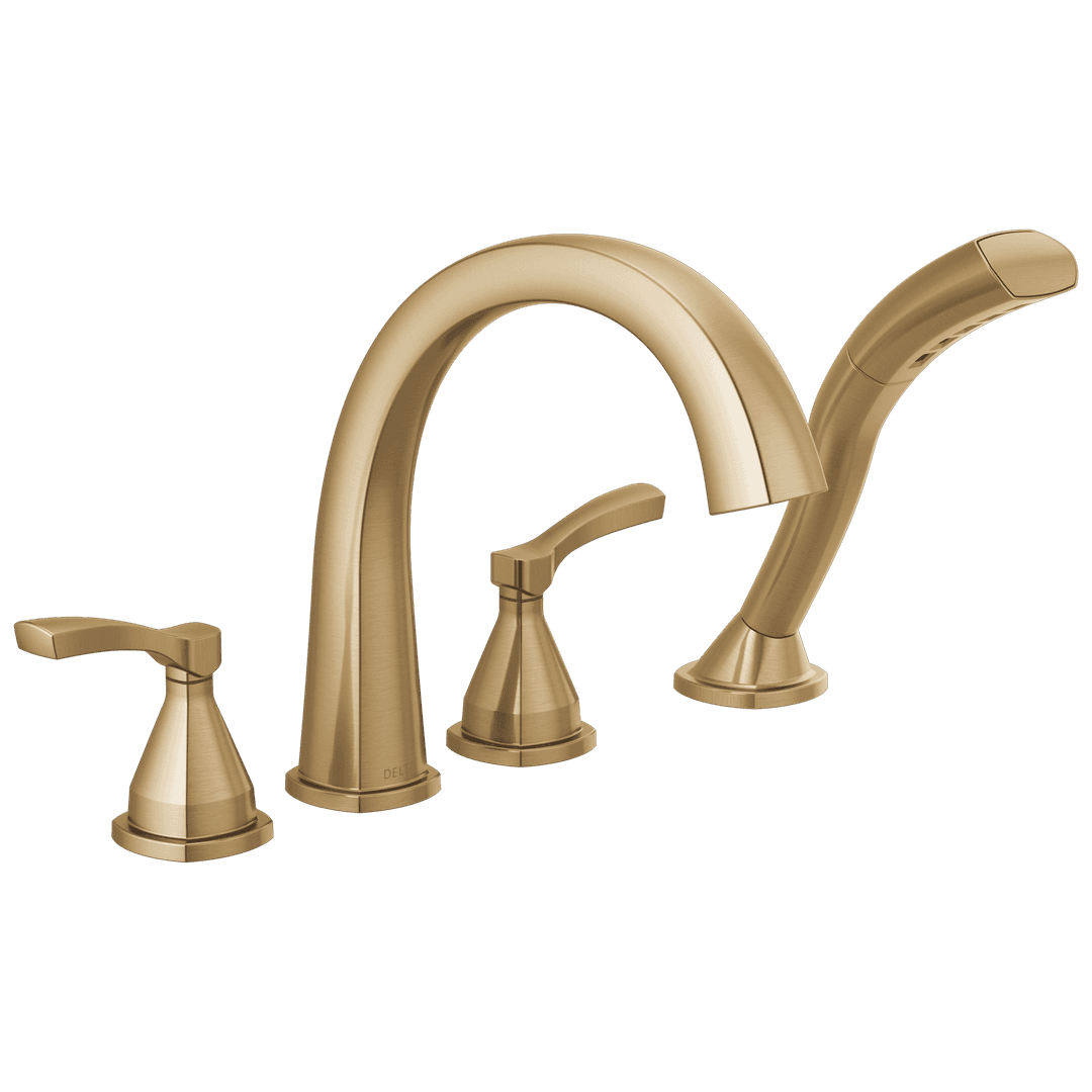 Delta Faucet Stryke Roman Tub Trim With Hand Shower - Lumicoat Champagne - Bronze by Delta Faucet