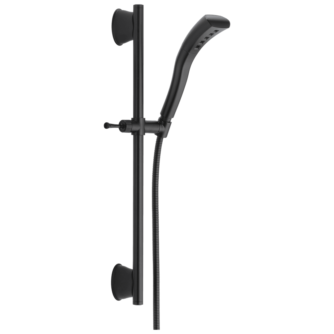 Delta Faucet Universal Showering Components Single-Setting H2Okinetic Slide Bar Hand Shower - Matte Black by Delta Faucet