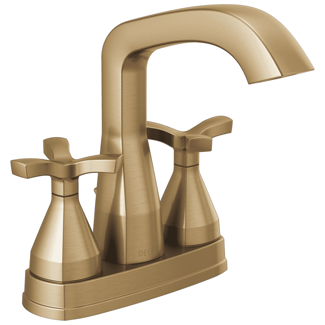 Delta Faucet Stryke Two Handle Centerset Bathroom Faucet with Pop-up Drain - Lumicoat Champagne... by Delta Faucet