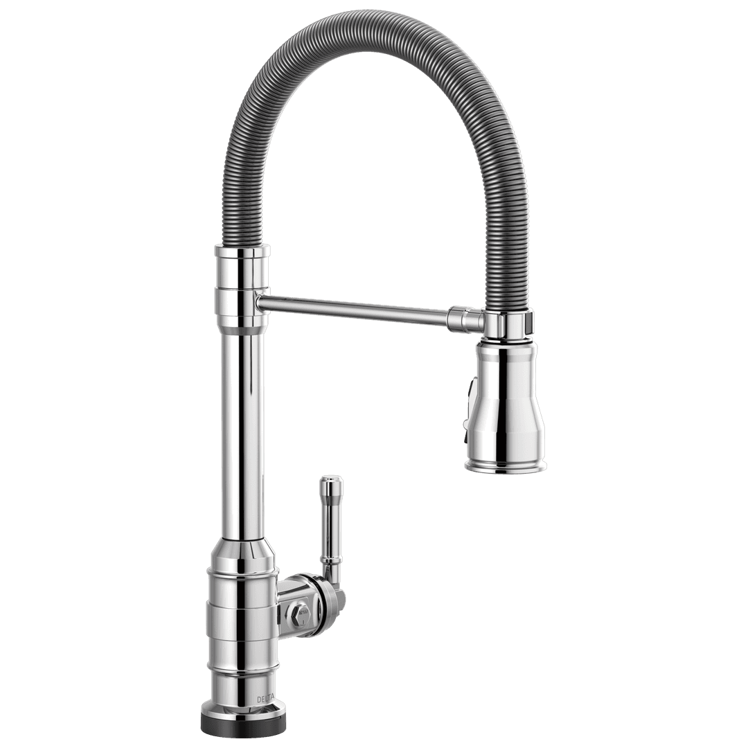 BroderickE Single-Handle Pull-Down Spring Kitchen Faucet with Touch<sub>2</sub>O Technology - Chrome by Delta Faucet