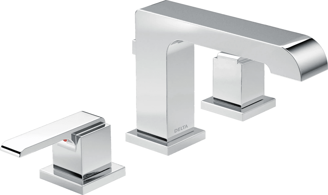 Ara Two Handle Widespread Bathroom Faucet by Delta Faucet