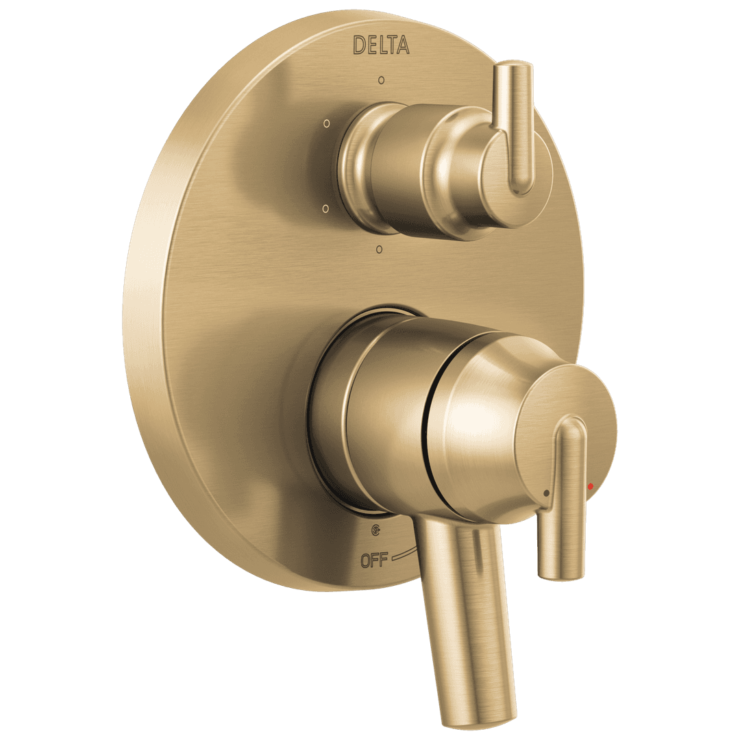 Delta Faucet Trinsic Contemporary Monitor 17 Series Valve Trim with 6-Setting Integrated Diverter - Champagne Bronze by Delta Faucet
