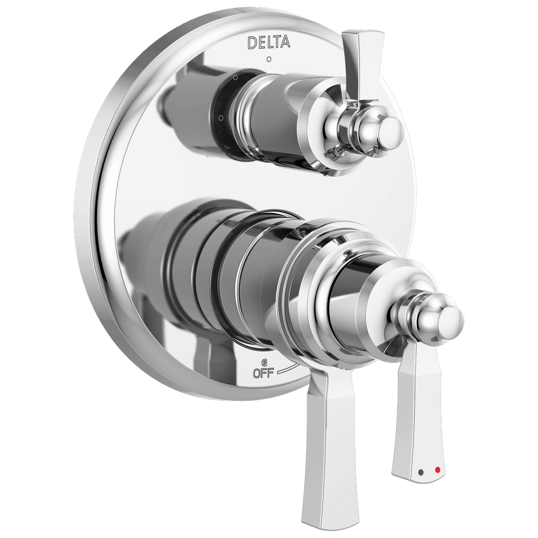 Delta Faucet DorvalE Traditional 2-Handle Monitor 17T Series Valve Trim with 3 Setting Diverter - Chrome by Delta Faucet