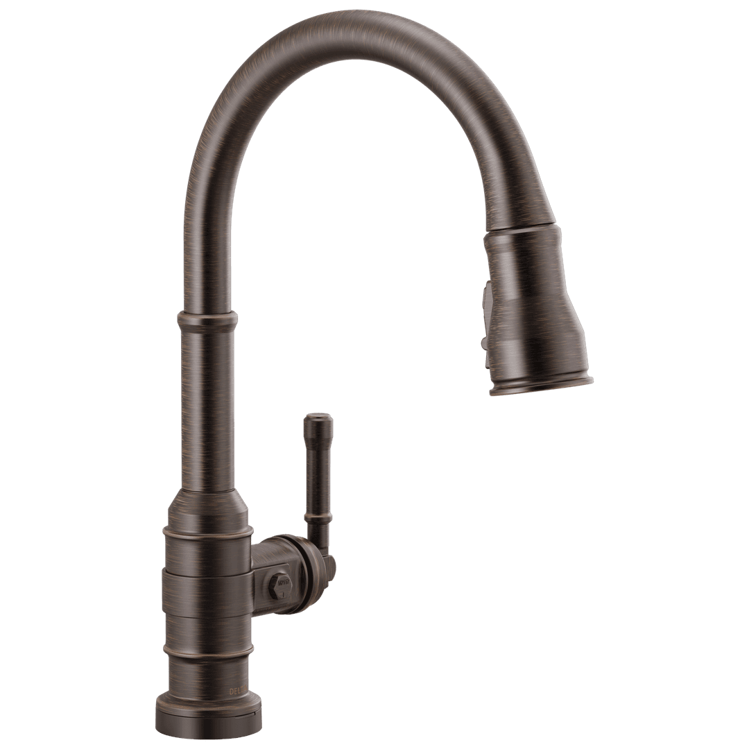 BroderickE Touch2O Technology Kitchen Faucet with Touchless Technology - Venetian Bronze by Delta Faucet