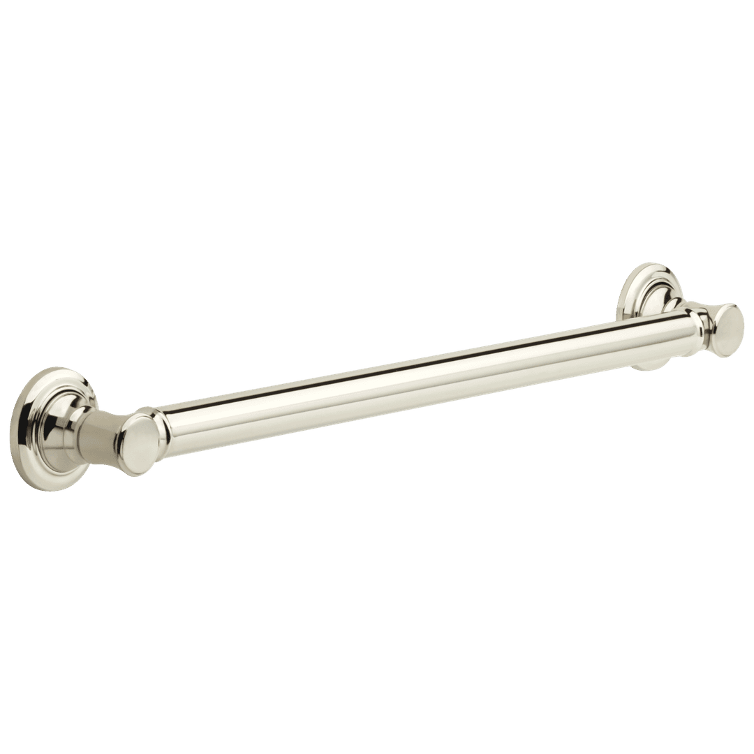 BathSafety 24'' Traditional Decorative ADA Grab Bar - Polished Nickel by Delta Faucet