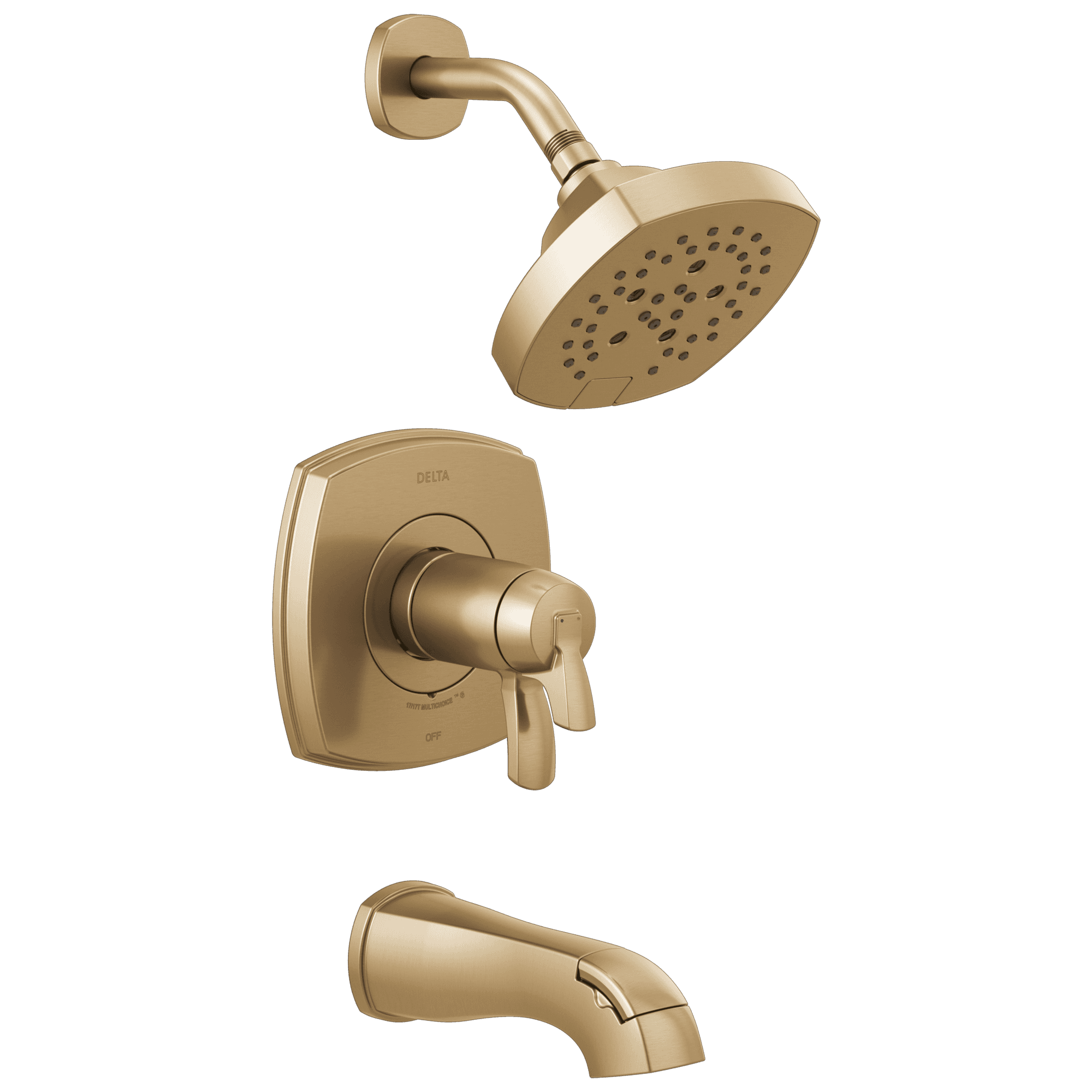 Delta Faucet Stryke 17 Thermostatic Tub and Shower Only - Lumicoat Champagne Bronze by Delta Faucet