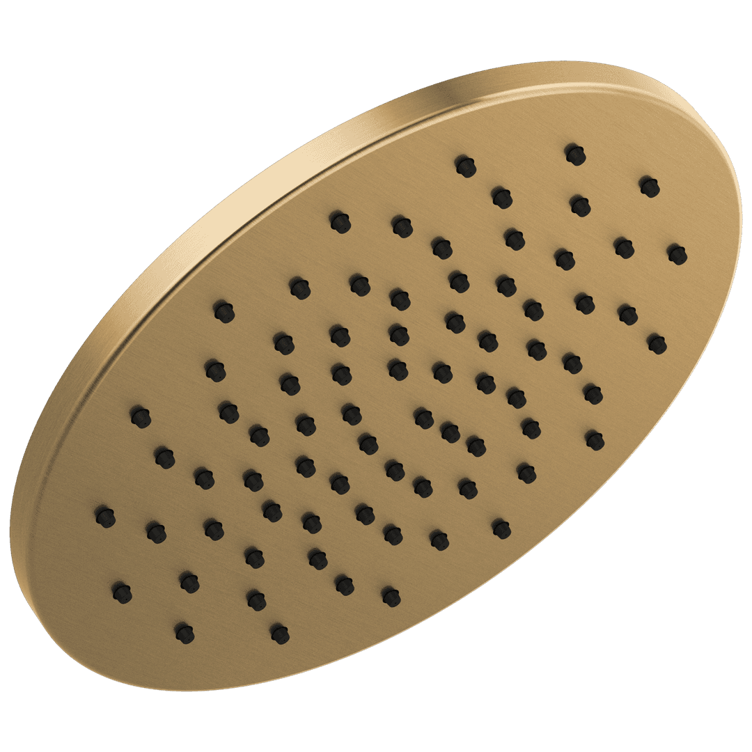 Delta Faucet Universal Showering Components Single-Setting Metal Raincan Shower Head - Lumicoat Champagne Bronze by Delta Faucet