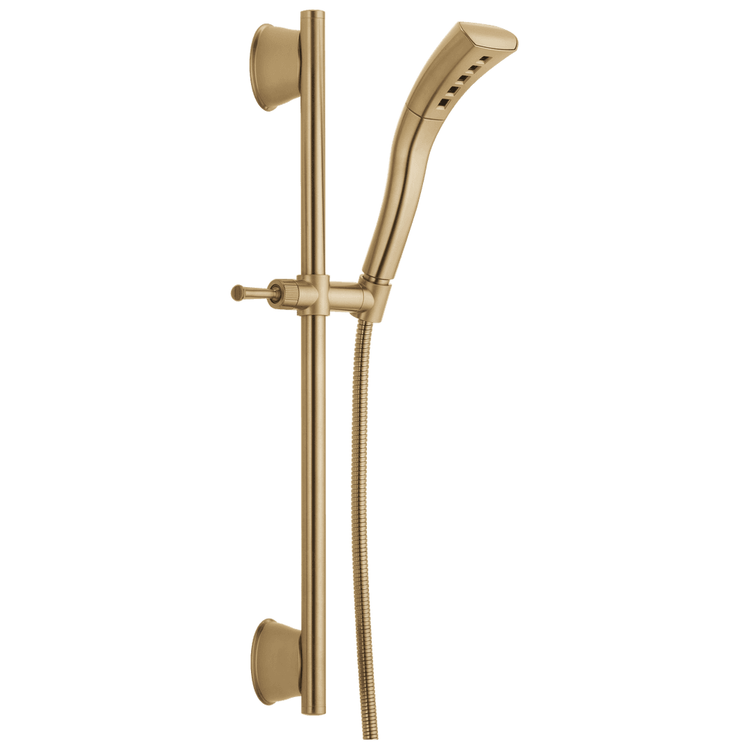 Delta Faucet Universal Showering Components H2OKineticSingle-Setting Slide Bar Hand Shower - Champagne Bronze by Delta Faucet