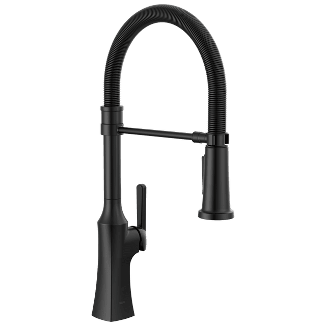 ErmeloE Single Handle Pull-Down Spring Kitchen Faucet