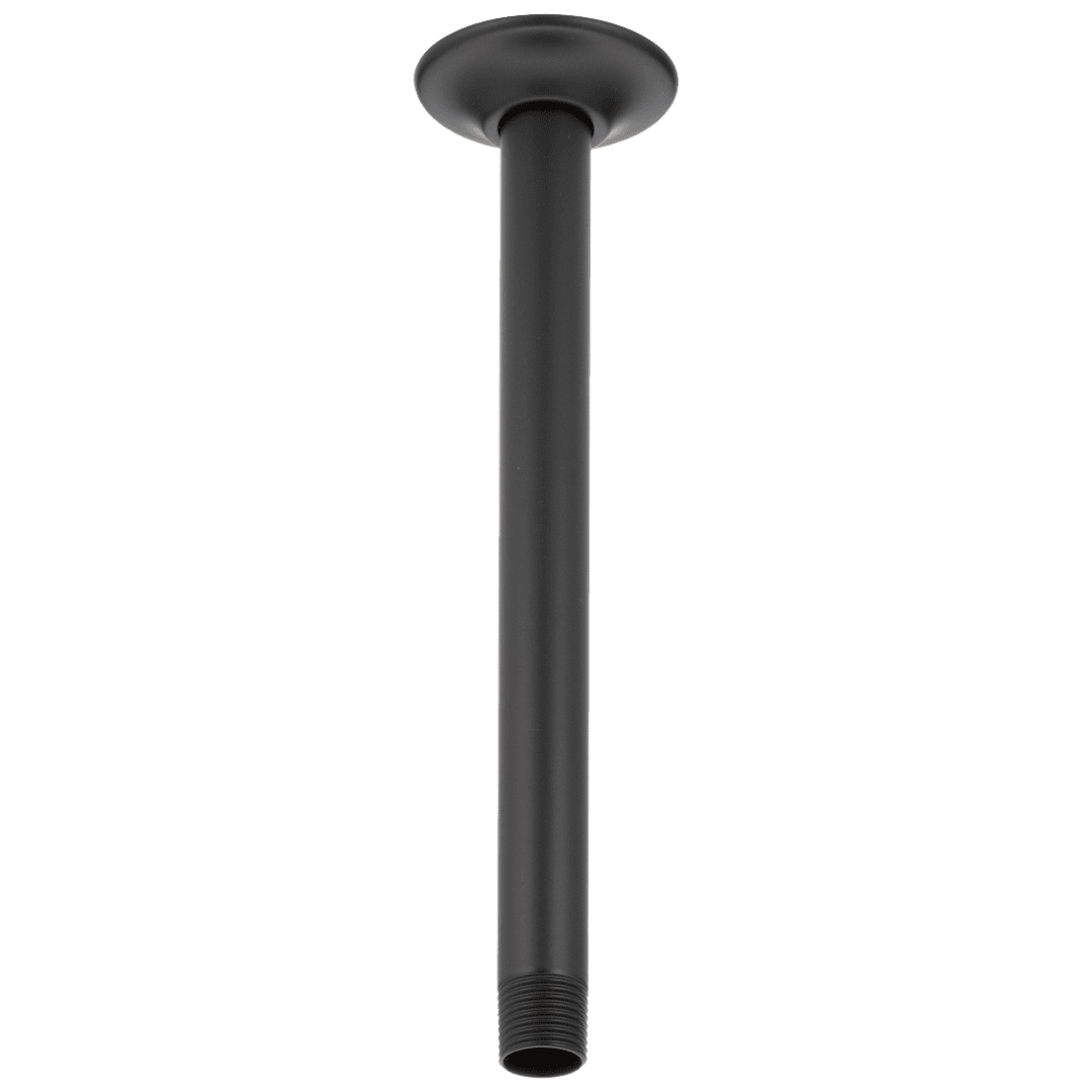Delta Faucet Universal Showering Components Shower Arm & Flange 10'' Ceiling Mount - Matte Black by Delta Faucet