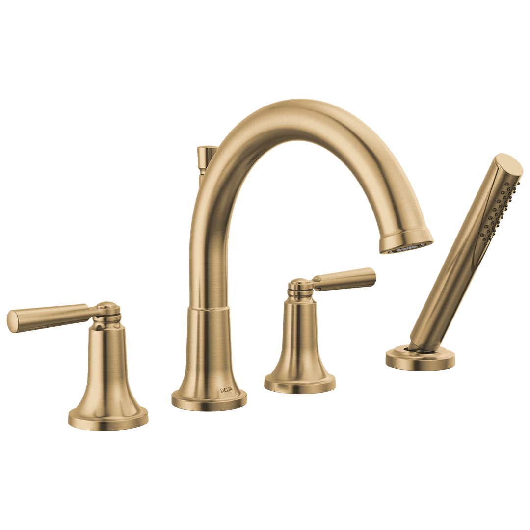 Delta Faucet Saylore Roman Tub Trim With Hand Shower - Champagne - Bronze by Delta Faucet