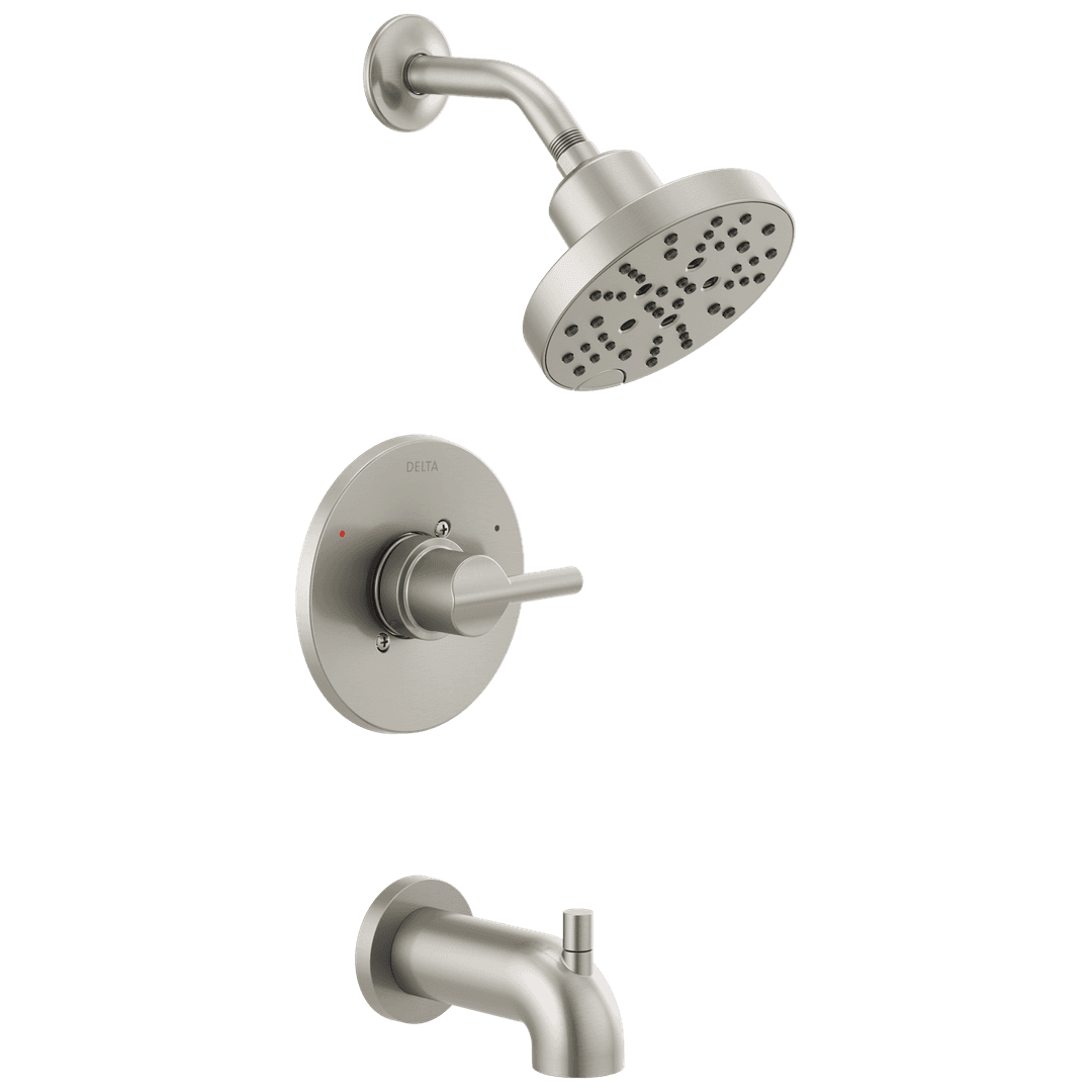 NicoliE Monitor 14 Series H2Okinetic Tub and Shower - Stainless by Delta Faucet