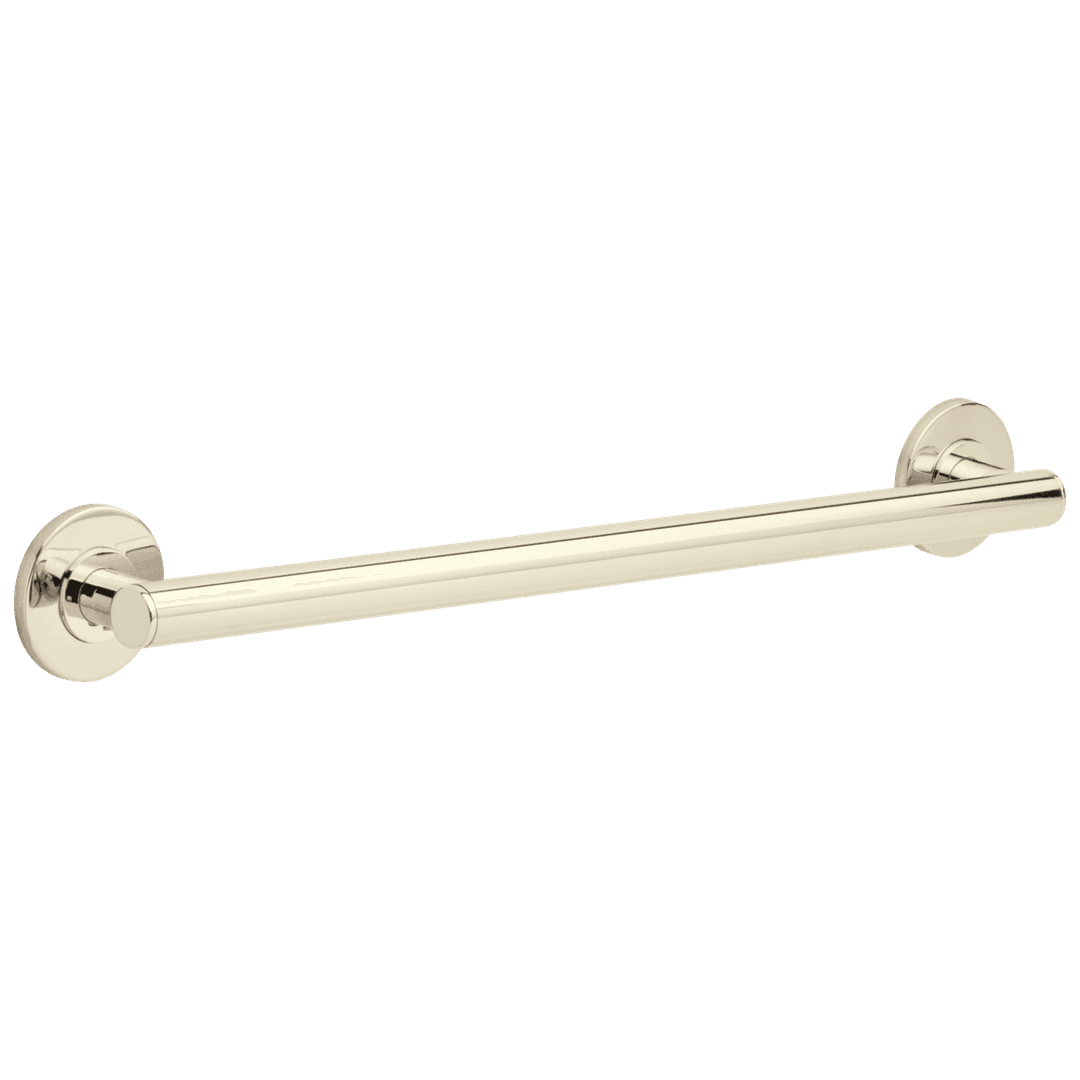 BathSafety 24'' Contemporary Decorative ADA Grab Bar - Polished Nickel by Delta Faucet