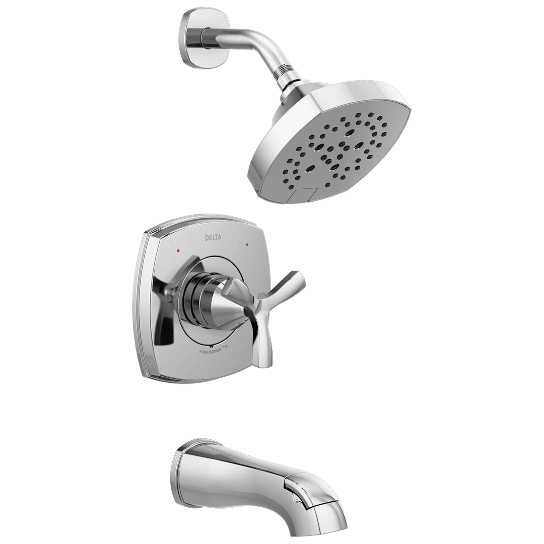 Delta Faucet Stryke 14 Series Tub and Shower - Lumicoat Chrome by Delta Faucet
