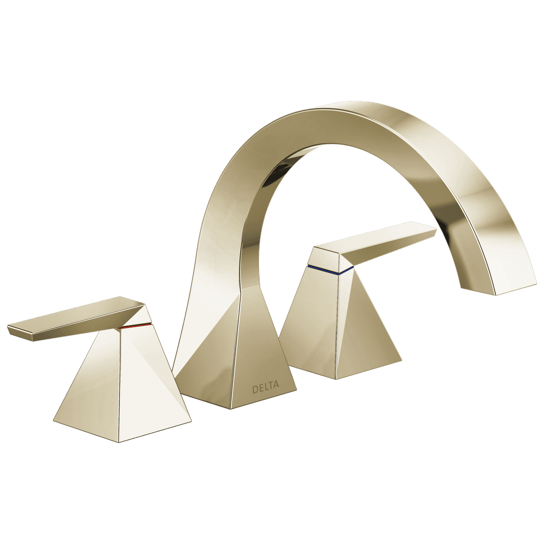 Delta Faucet TrillianE Two-Handle Roman Tub Trim - Lumicoat Polished Nickel by Delta Faucet