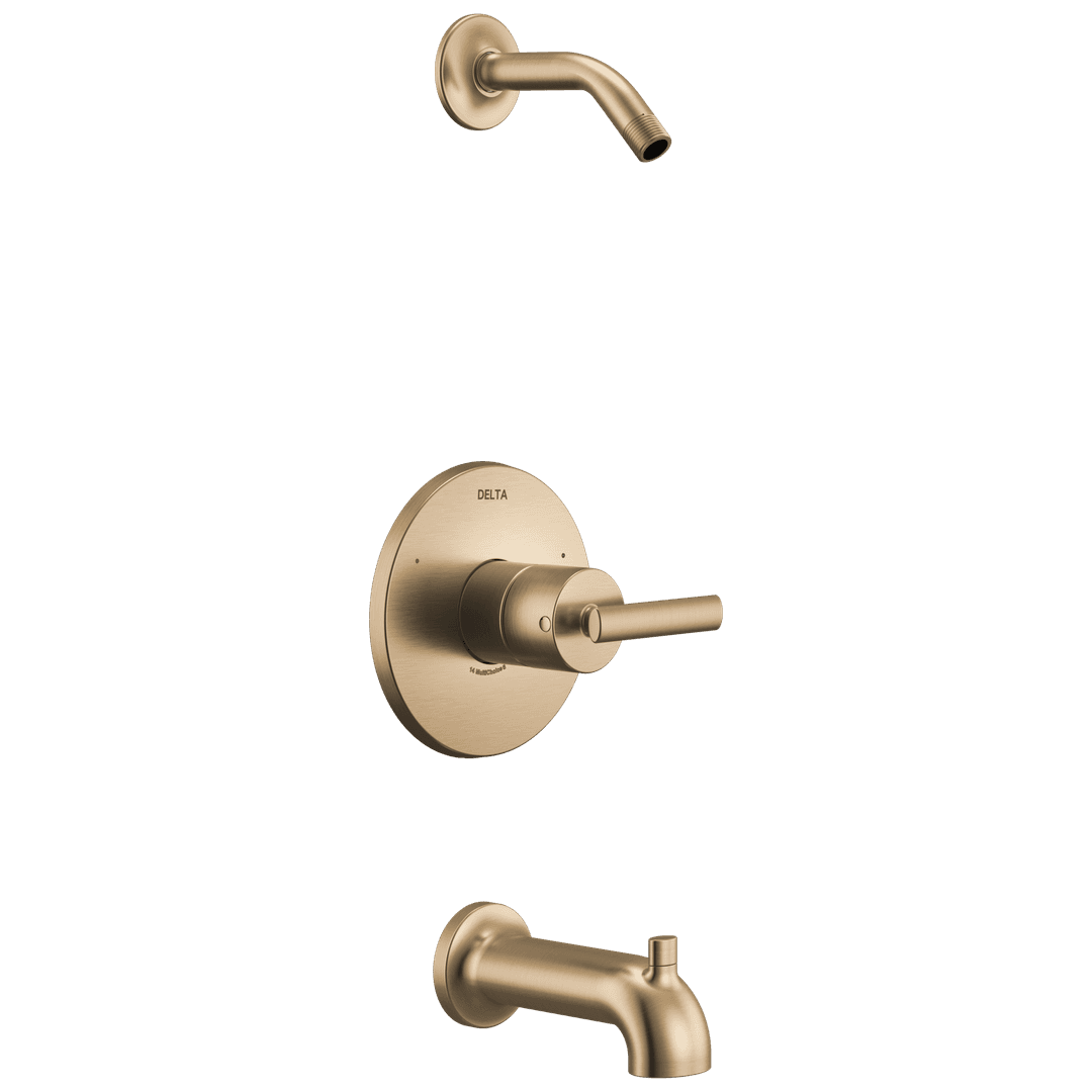 Altado Monitor 14 Series Tub and Shower Trim - Less Head Champagne Bronze by Delta Faucet