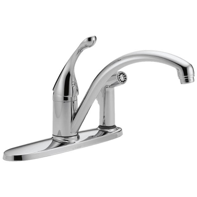 CollinsE Single Handle Kitchen Faucet with Integral Spray
