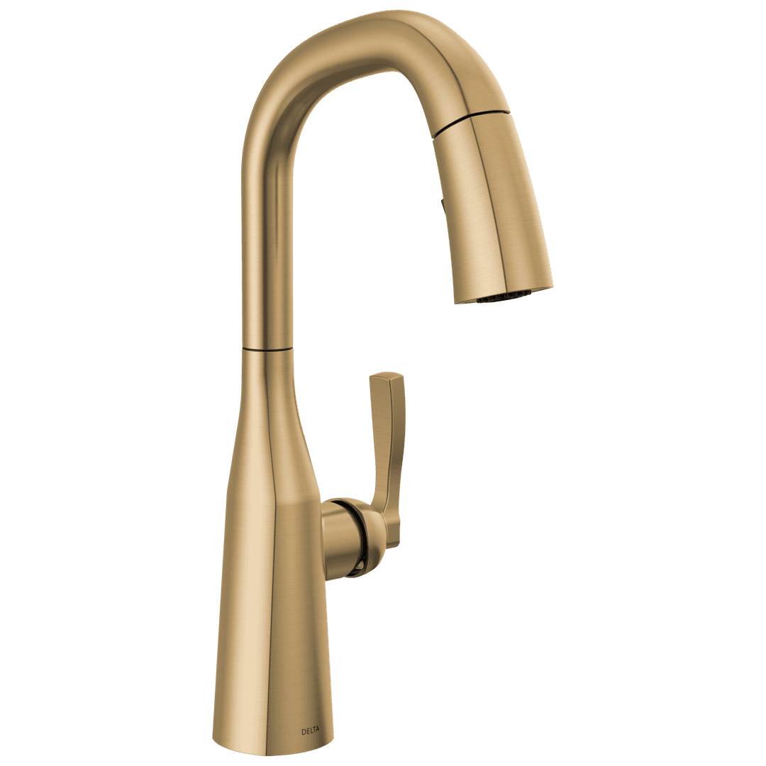 Delta Faucet Stryke | Single handle | Pull-down - Lumicoat Champagne Bronze by Delta Faucet