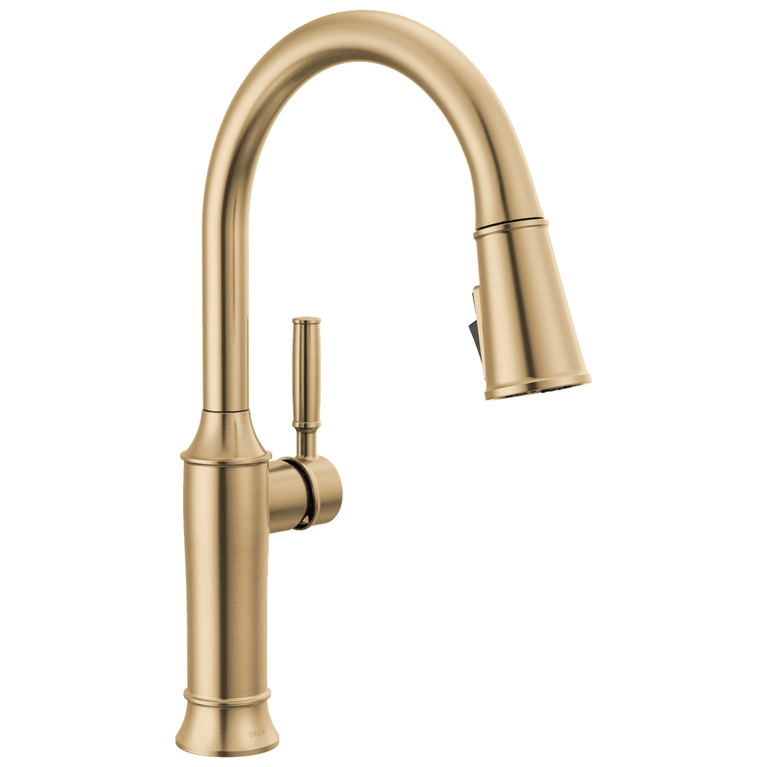 Delta Faucet RenaldiE | Single handle | Pull-down - Lumicoat Champagne Bronze by Delta Faucet