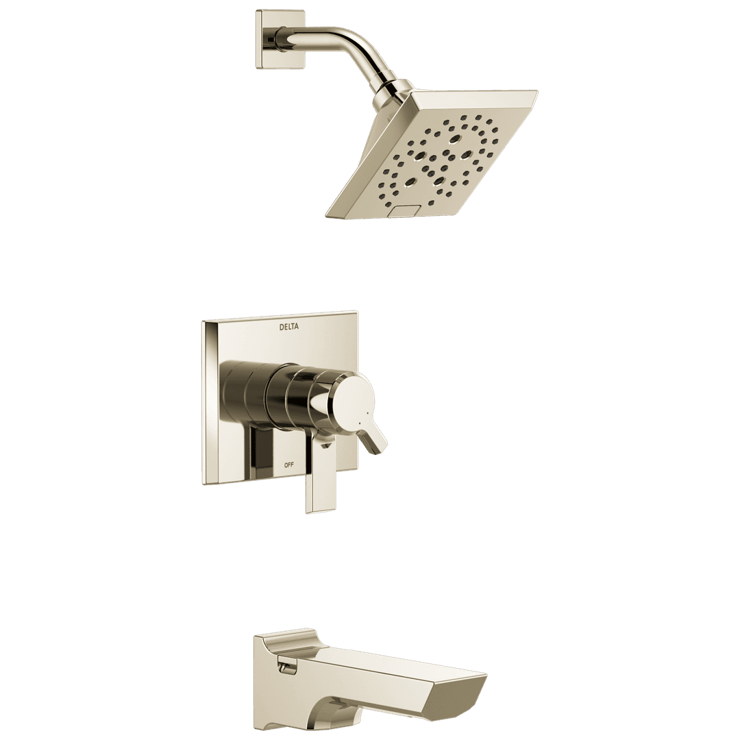 Delta Faucet Pivotale Monitor 17 Series H2okinetictub And Shower Trim - Lumicoat Polished - Nickel by Delta Faucet