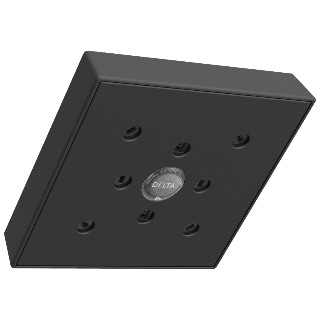 Delta Faucet Universal Showering Components H2Okinetic Single-Setting Raincan Shower Head - Matte Black by Delta Faucet