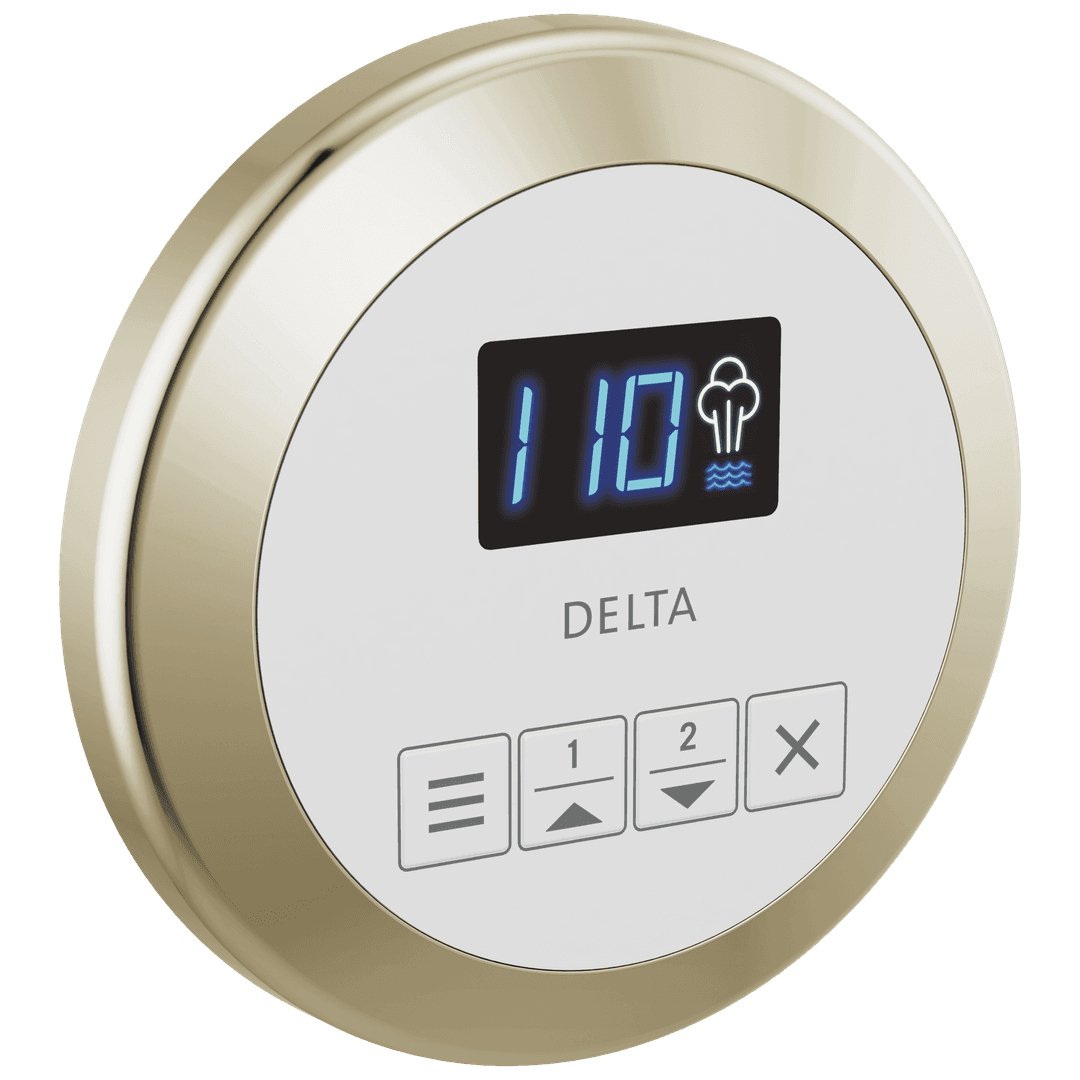 Delta Faucet Universal Showering Components Round Steam Control - Lumicoat Polished Nickel by Delta Faucet