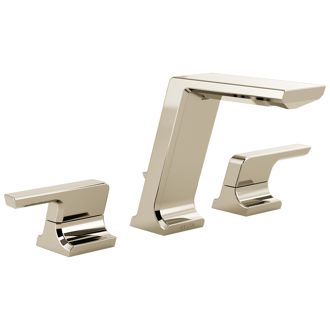 Delta Faucet Pivotale Two Handle Widespread Bathroom Faucet - Lumicoat Polished - Nickel by Delta Faucet