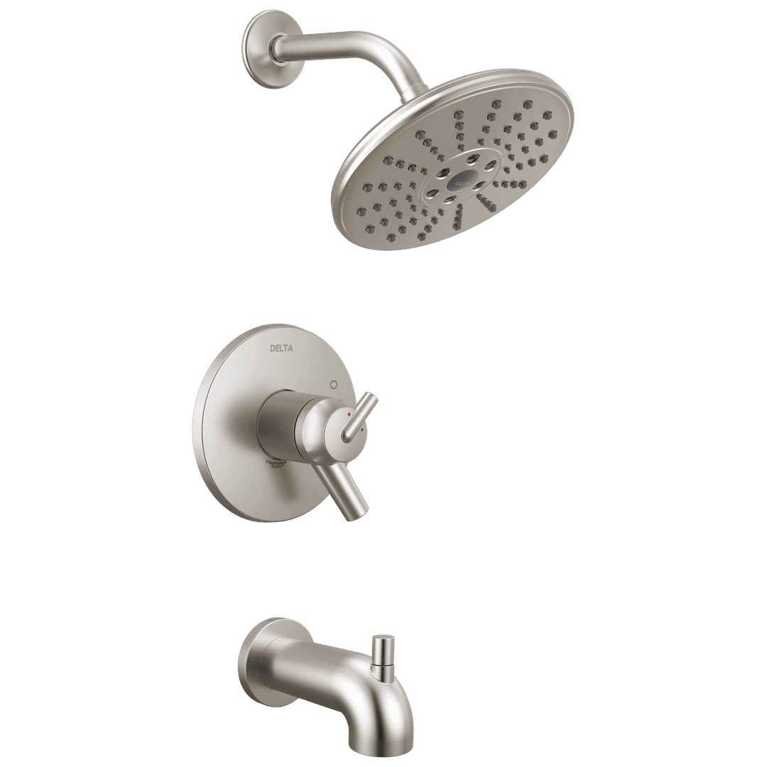 Delta Faucet Trinsic TempAssure 17T Series H2OKineticTub & Shower Trim - Stainless by Delta Faucet