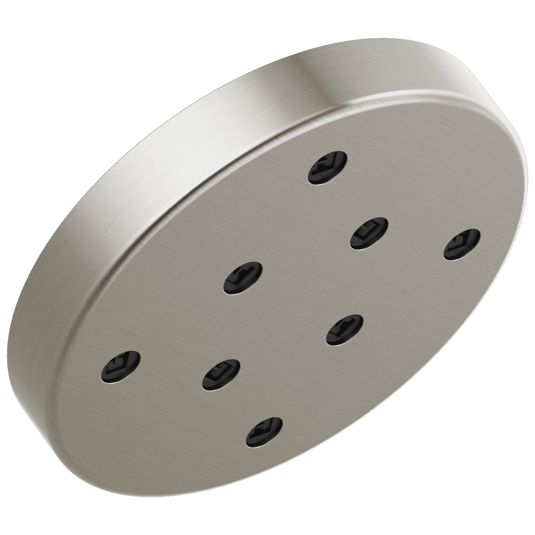 Delta Faucet Universal Showering Components H2Okinetic Single-Setting Metal Raincan Shower Head - Lumicoat Stainless by Delta Faucet