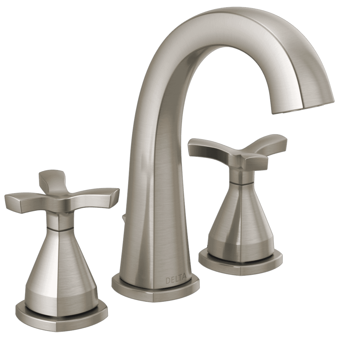 Delta Faucet Stryke Two Handle Widespread Bathroom Faucet - Lumicoat - Stainless by Delta Faucet