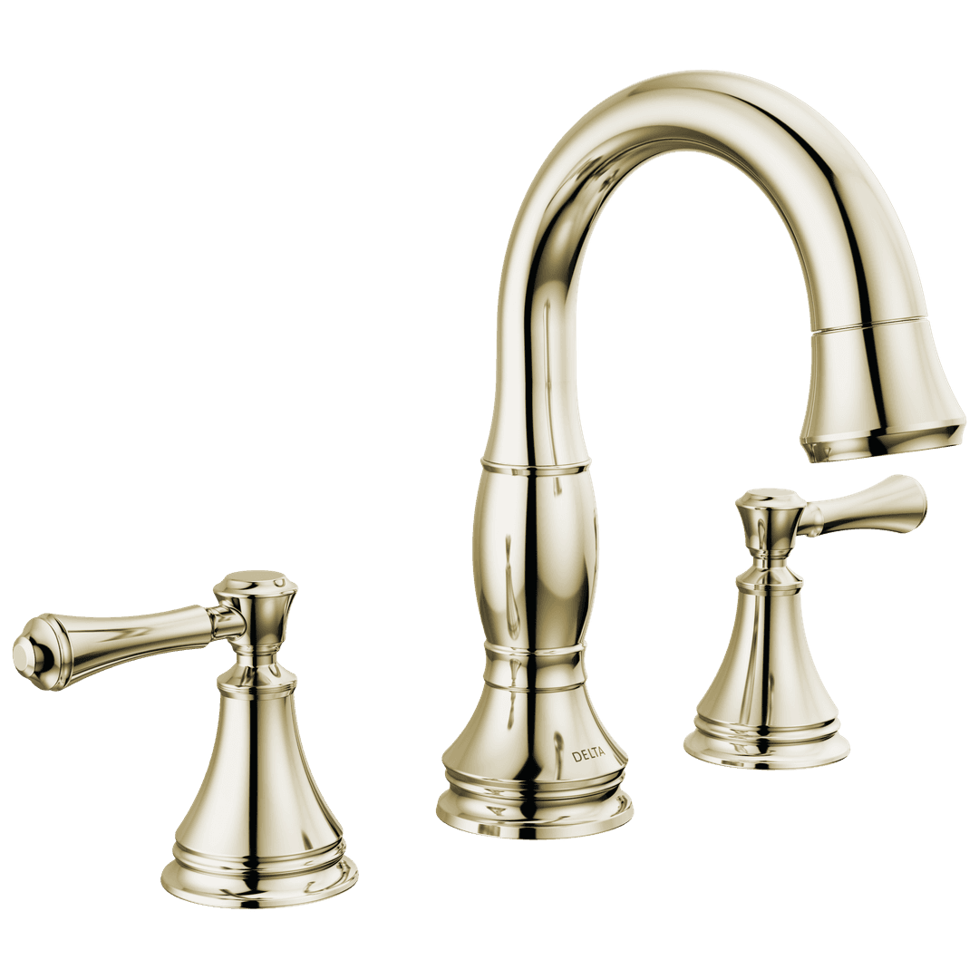 Delta Faucet CassidyE Two Handle Widespread Pull Down Bathroom Faucet - Polished Nickel by Delta Faucet