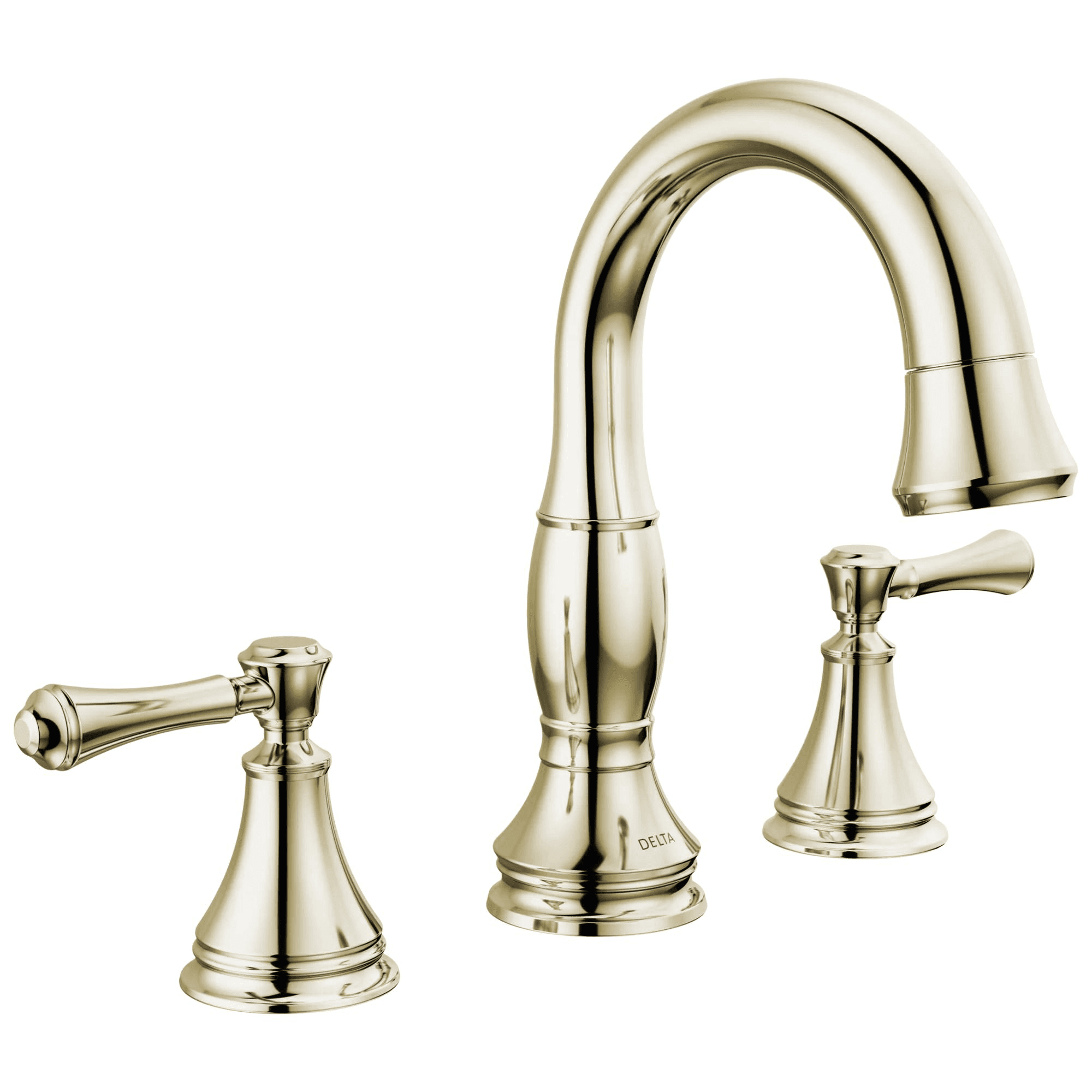 Delta Faucet CassidyE Two Handle Widespread Pull Down Bathroom Faucet - Polished Nickel by Delta Faucet