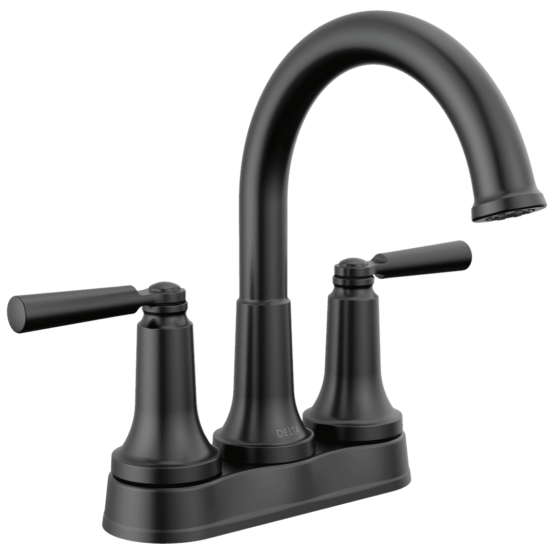 Delta Faucet Saylore Two Handle Centerset Bathroom Faucet - Matte Black by Delta Faucet