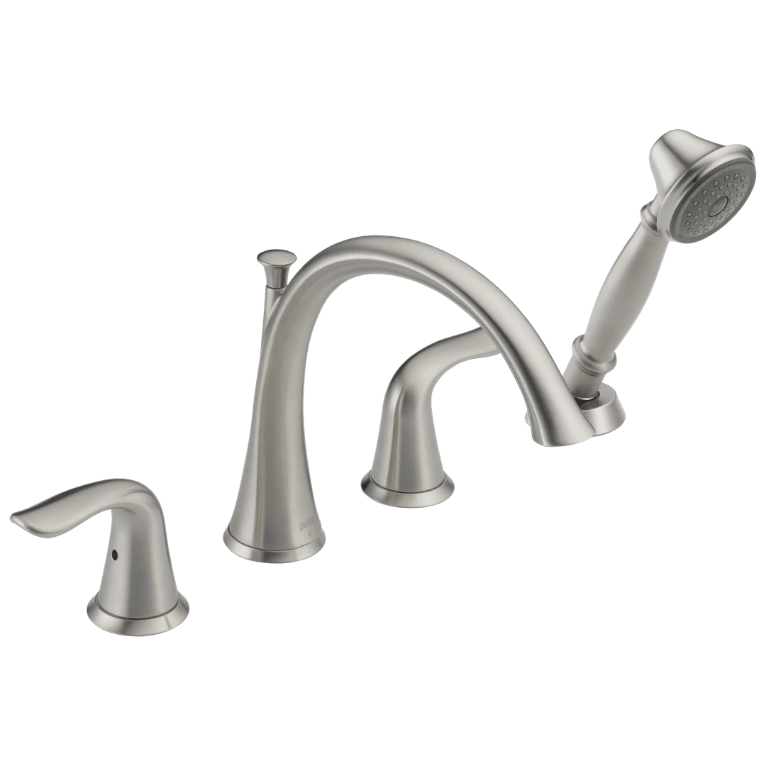 Delta Faucet Lahara Roman Tub with Handshower Trim - Stainless by Delta Faucet