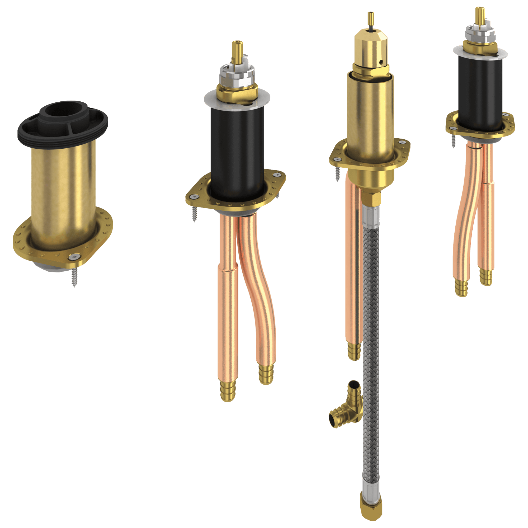 Delta Faucet Other Two Handle Flexible Mount with Hand Shower - PEX Crimp by Delta Faucet