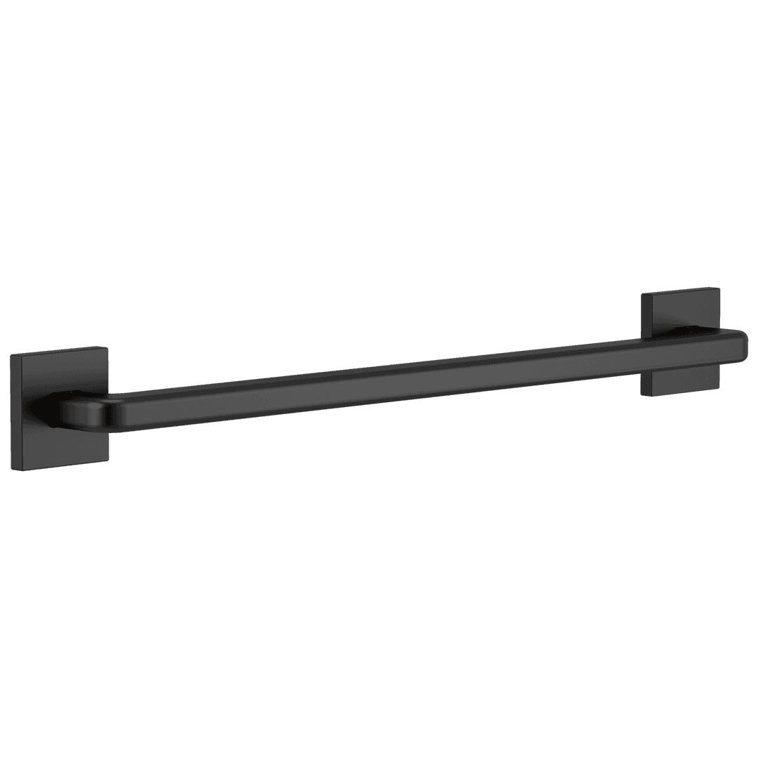BathSafety Angular Modern Decorative ADA Grab Bar - 24'' - Matte Black by Delta Faucet